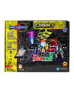 Snap Circuits Light - Front of Package. Model SCL175. Build over 175 exciting projects! Contains over 55 parts. 