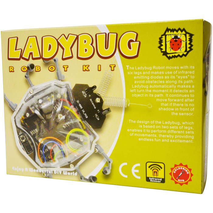 Jitterbug Bug Beetle Ladybird Ladybug Electronic Robot Kit 13cm Easy to Assemble 