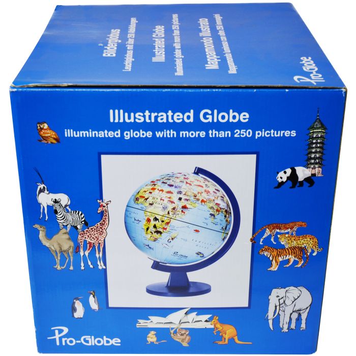 11" ProGlobe Illuminated LightUp Globe Wildlife Globe Model EDU37149 