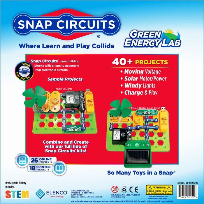 Snap Circuits® Green Energy Lab | Solar & Wind STEM Kit
