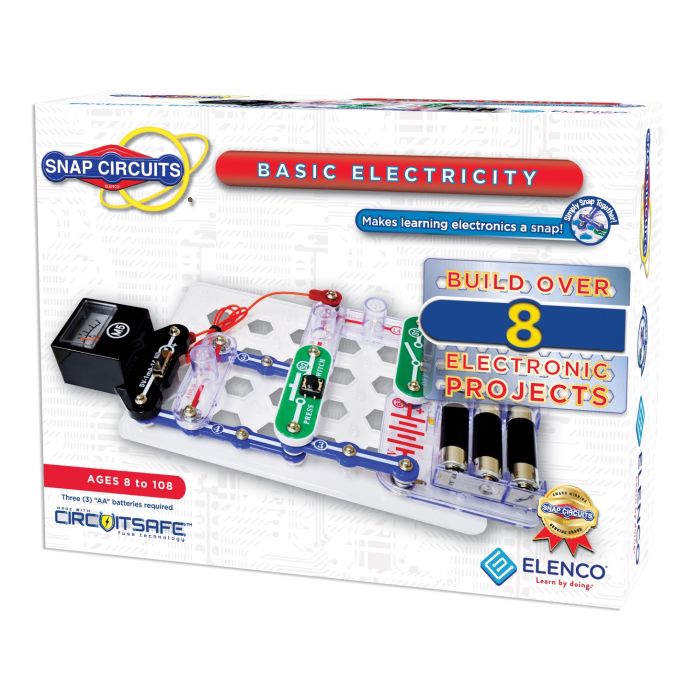 Details about   Elenco Snap Circuits Basic Electricity & Electronics Educational Program SC-300R 