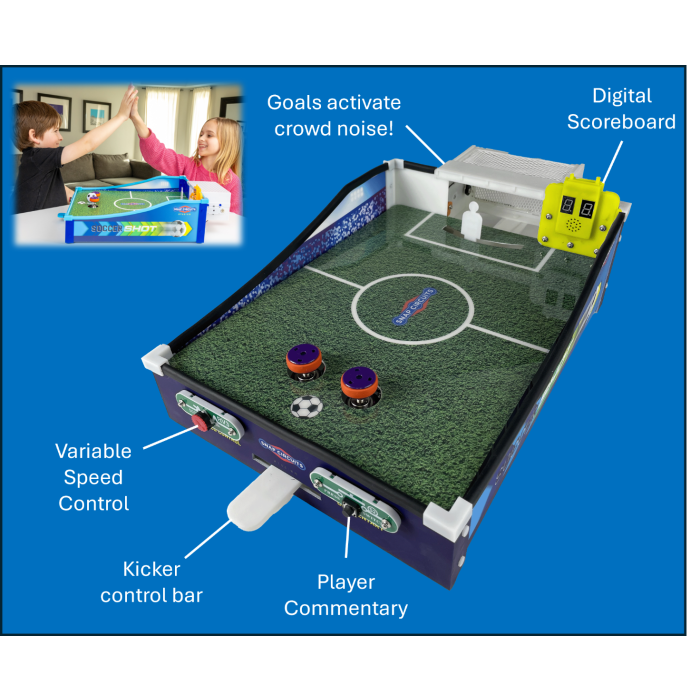 Snap Circuits Soccer SHOT | 2-Player Tabletop Soccer STEM Game 7+